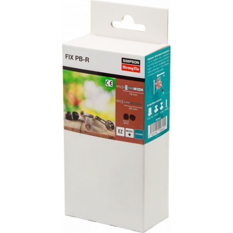 Kit de fixation pour pieds de poteaux noirs FIX PB (1/2)