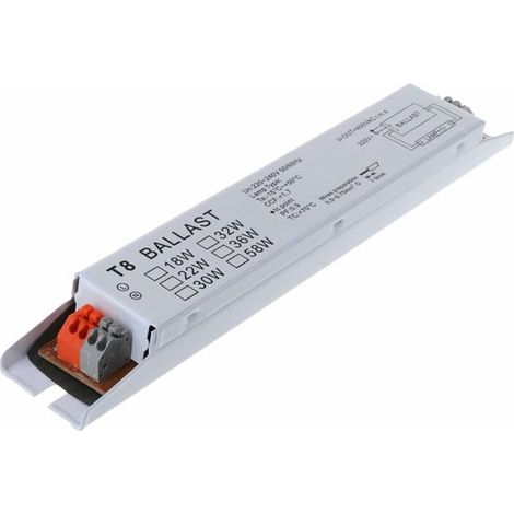 Ballasts électroniques à large plage de tension pour lampes fluorescentes T8 220-240 V CA 2 x 58 W, ballasts électroniques, lampes germicides UV (1/5)
