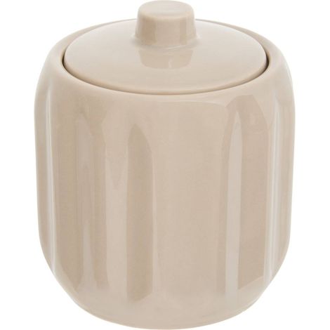Vaso per cotone colorama in ceramica, diametro 12,5 cm, beige - 5five (1/2)