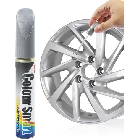 Car Scratch Eraser, Car Paint Scratch Eraser, Car Body Paint, Rim Paint, Suitable for Most Cars, Trailers, Trucks, Saloons, SUVs, Commercial Vehicles (Silver) (1/5)
