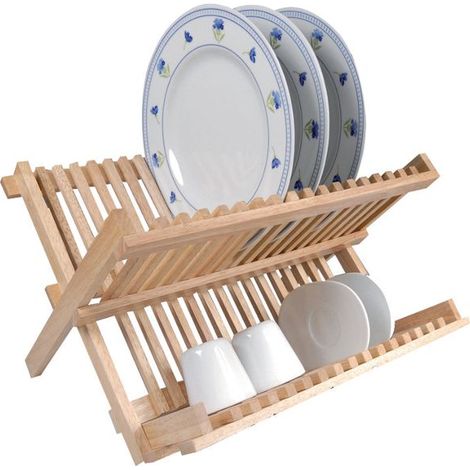 METALTEX - Égouttoir pliable bois