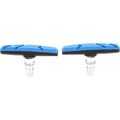 1 Paire de Patins de Frein pour Vélo de Montagne, Blocs en Caoutchouc Bleus (1/5)