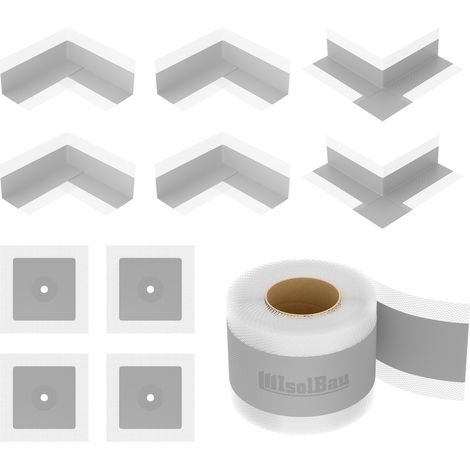Isolbau Bandset Dichtset Dichtband 20m Bad Dusche Innenecke Dichtmanschetten (1/5)