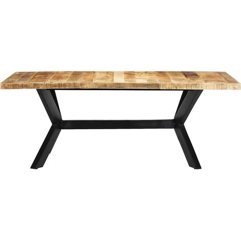 Maison Exclusive - Esstisch 200×100×75 cm Massivholz Mango (1/5)