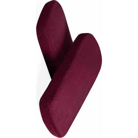Ergonomische Armlehnenmatte aus Memory-Schaum mit abnehmbarem Bezug – 2er-Set – Maße: 254 x 130 x 30 mm – Farben: Schwarz, Grau, Marineblau oder Burgunderrot