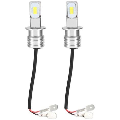 BUNTHAUS Ampoule H3, 80 W, 8000 K, boîtier en aluminium, ampoule universelle pour feux de brouillard, éclairage blanc pour voiture (1/5)