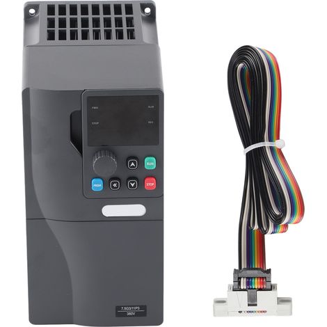 Variateur de fréquence 7.5KW, variateur haute capacité, entraînement à fréquence variable triphasé, entrée DC250-800V AC380V, sortie AC0-380V, convertisseur de puissance robuste (1/5)