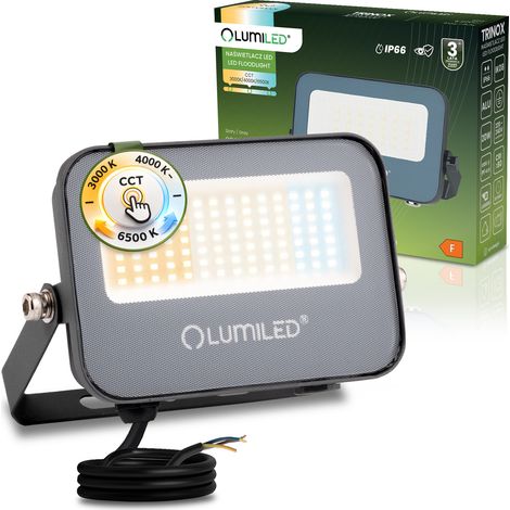 LED-Flutlicht Trinox 20W 2000lm CCT IP66 Grau Lumiled (1/5)