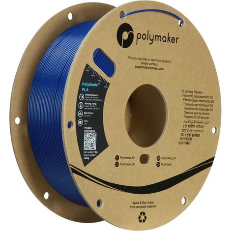 Filamento per stampante 3D Polymaker polysonic high speed PLA PRO alta velocità 1.75mm