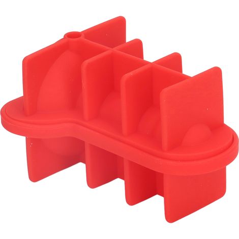 3D-Silikonform für Cocktails, originelle Formen mit Deckel, perfekt für Partys und festliche Anlässe, leuchtend rote Farbe. (1/5)