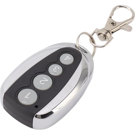 Télécommande de remplacement pour porte de garage, 4 boutons, avec porte-clés pour ouvre-portes de garage (1/5)