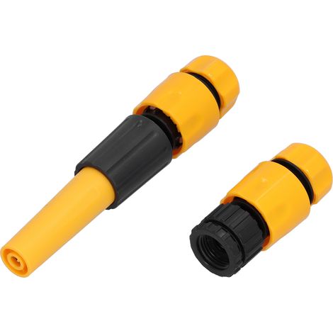 Kit pistolet d'arrosage direct pour jardin, tuyau d'arrosage en plastique à 4 points, raccord rapide. (1/5)