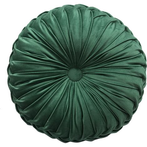 1 Coussin rond, velours hollandais, forme citrouille, noyau ferme, décoration salon canapé(Q3 : Nouveaux produits pour le mois d'août) (1/5)