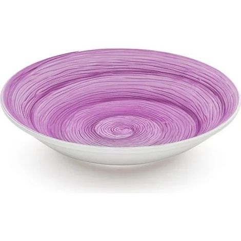 Mauve tiefes Handbemaltes Keramikteller Ø 23,5 cm