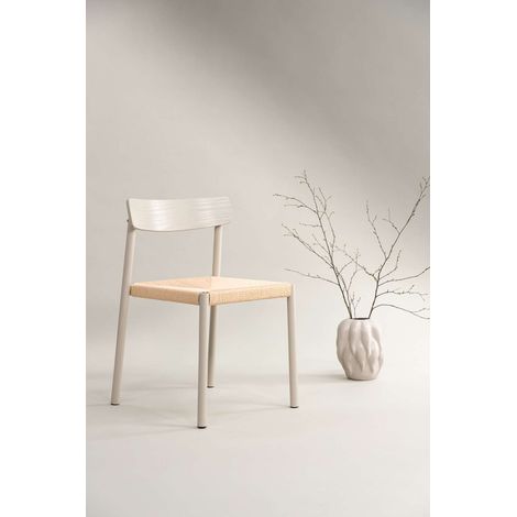 Malmön chaise de salle à manger tresser beige (1/4)