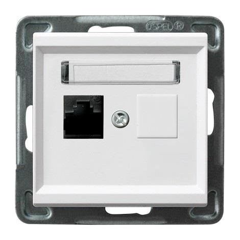 Toma de ordenador individual, cat.5e MMC, color blanco SONATA