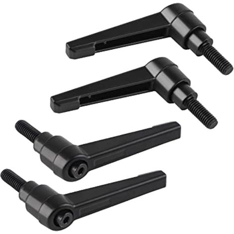 4PCS Poignées de Serrage Réglables M6, Poignée de Levier de Serrage Rapide en Acier avec 16mm Goujon (1/5)