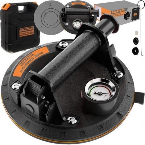 Vakuumsauger bigstren Pro Tragkraft 200 kg schwarz (1/5)