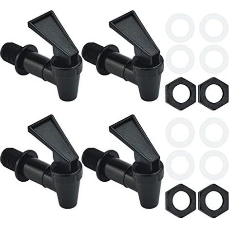 CCYKXA Plastic Water Faucet,4pcs Plastic Replacement Water Tap Faucet Barrel Tap for Beer Keg,Glass,Coffee,Juice,Drinking Fountain