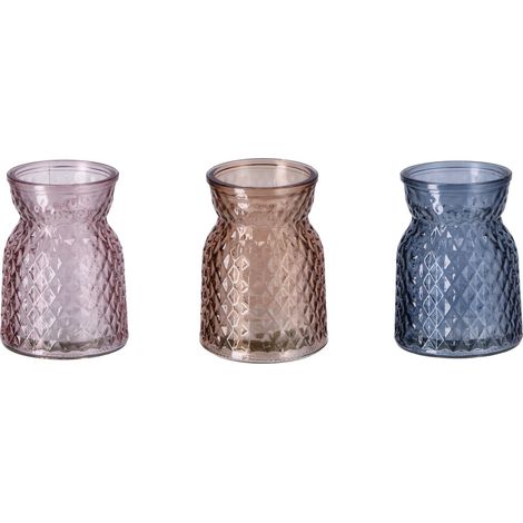 Ad Trend Portacandela T-Light in Vetro D 7,5 Cm H 10 Cm – 3 Modelli Assortiti Ideale Bomboniera 1 Pz (1/5)
