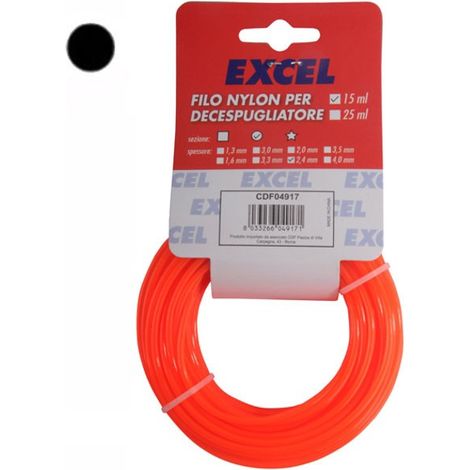 EXCEL FILO NYLON TONDO 1,6MMX15M