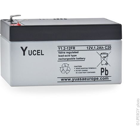Batterie plomb AGM Y1.2-12 FR 12V 1.2Ah YUCEL - Batterie(s) (1/5)
