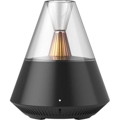 QORVA-Diffuseur d'huiles essentielles, humidificateur portable avec brume fraîche et lumière chaude, capacité de 150 ml, pour chambre à coucher, noir XXW