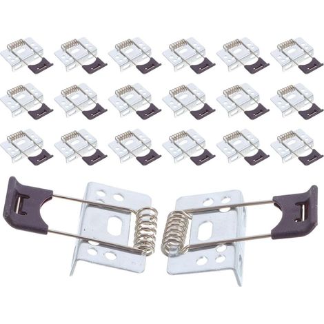 Pince à ressort - 20 pièces, fer, pour bureau et panneau LED (1/5)