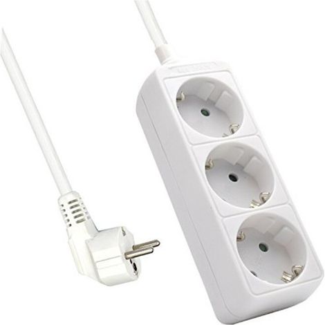 Barre ewent trois prises ac longueur câble 1,5 mt couleur noire (1/2)
