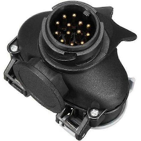 Adaptateur de barre de remorquage pour caravane/camping-car Camperva, convertisseur de prise et de connecteur 13 broches vers 7 broches pour remorque. (1/5)