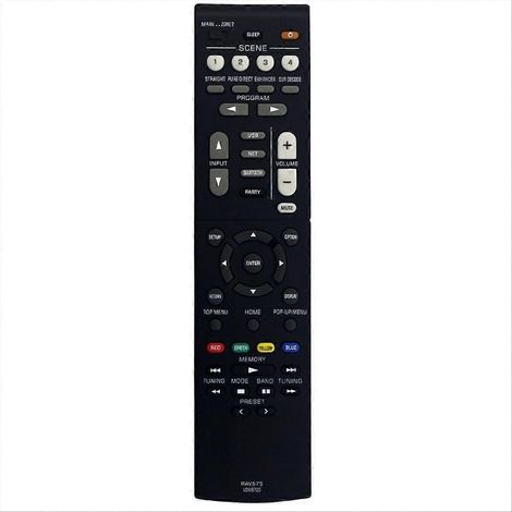 Télécommande de remplacement RAV575 pour ampli RXV6A TSR700, compatible Yamaha, commande à distance multifonction, design ergonomique, usage home cinéma (1/5)