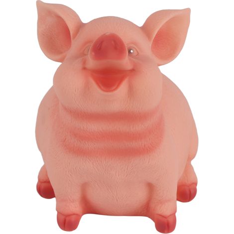 Niedliches Sparschwein aus umweltfreundlichem Kunstharz, Schweinchen-Design, 14 x 12 x 11 cm (1/5)