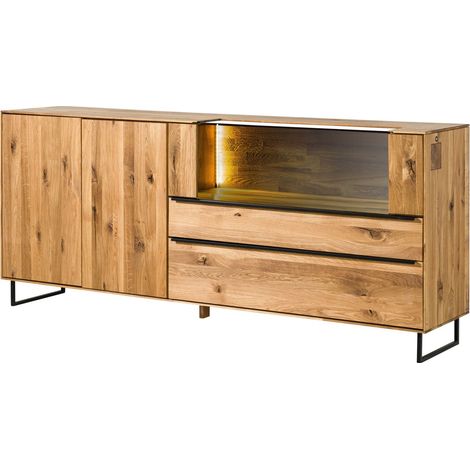 Sideboard Wildeiche 200x43x87 natur geölt WIEN 221