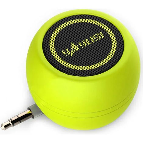 (Vert) Mini haut-parleur portable 3,5 mm, connexion directe au téléphone portable, amplification stéréo 3D (1/5)