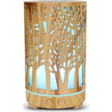 Diffuseur d'huiles essentielles silencieux – Aromathérapie à ultrasons pour yoga et SPA – Modes continu et intermittent – Matériaux ABS et silicone (1/5)