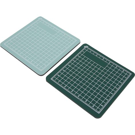Tapis de découpe mini 8x8cm lot de 2, planche auto-cicatrisante antidérapante en PVC, outil de bricolage pour précision (1/5)