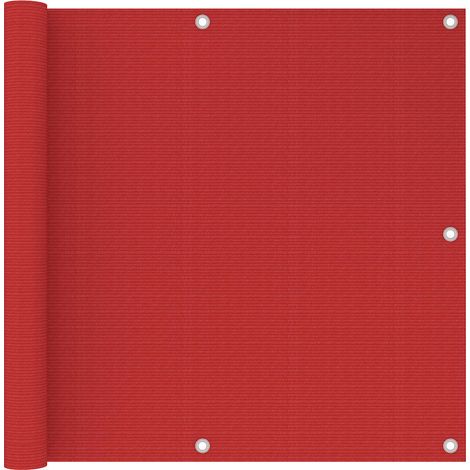 Brise vue pour balcon - Brise vent Écran de jardin Rouge 90x500 cm PEHD BV406593 - BonneVie (1/5)