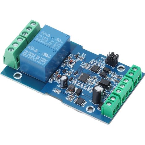 DC 7–24 V RS485/TTL Ein-/Ausgangs-Relaismodul mit Verpolungsschutz, Doppelrelais für die Automatisierung (1/5)