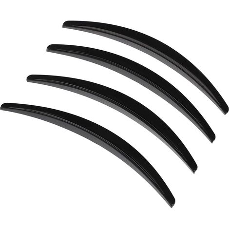 4 Pcs Wheel Mudguard Strips, Black Varnish, Smooth Appearance for Vehicles (1/5)