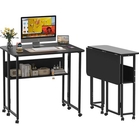 Bureau Ordinateur 80x58cm, Meuble de Bureau pour Ordinateur pour Salle à Manger, Salon, Cuisine, MDF (1/5)