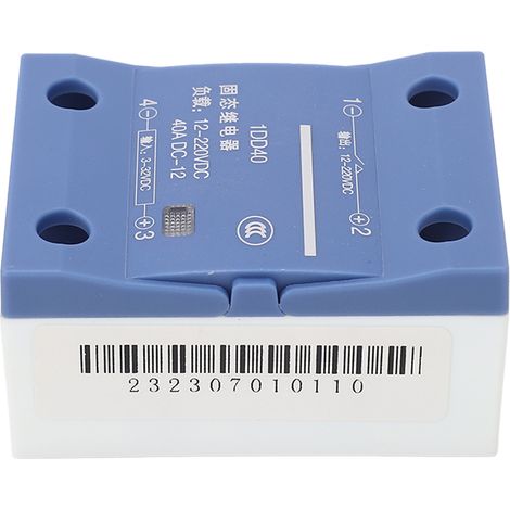 Relais statique sans contact monophasé DC 3-32V entrée DC 12-220V sortie module à semi-conducteurs 40A (1/5)