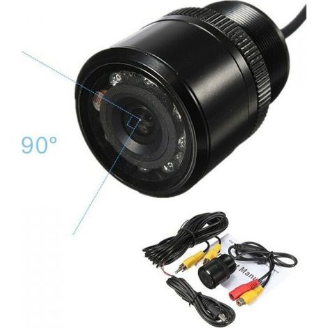 KIT TELECAMERA RETROMARCIA AD INCASSO PER AUTO CAMPER INFRAROSSI CON CAVO 5 MT (1/4)