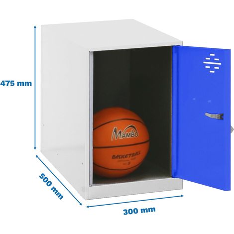 Simonrack Mini-Wandschrank weiß und blau 475x300x500 mm
