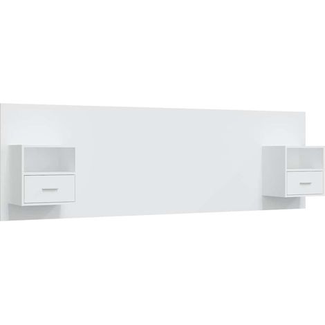 Maison Exclusive - Cabecero de cama con mesitas madera contrachap (1/5)