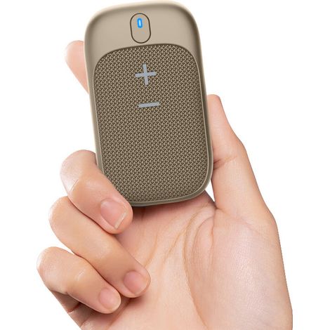 New Wearable Wireless Bluetooth Speaker WS11 Mini Speaker Portable Outdoor Running Subwoofer -- Beige (1/2)