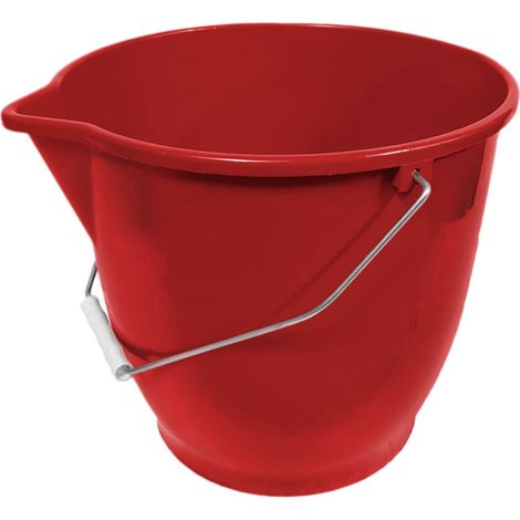 Cubo plastico 13 Litros Rojo (1/4)
