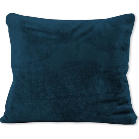 Funda de almohada básica de microfibra de 40x40 cm, azul marino oscuro.