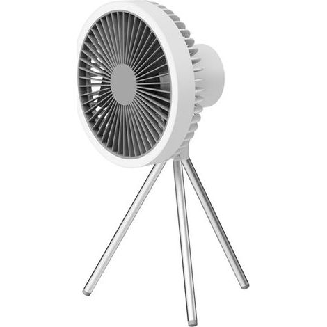 Mehrzweck-Stativventilator mit Licht, geräuscharmem, abnehmbarem Mini-Ventilator zum Angeln und Wandern (1/5)