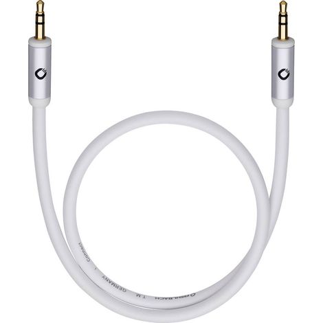 Jack audio Câble de raccordement [1x Jack mâle 3.5 mm - 1x Jack mâle 3.5 mm] 3.00 m noir contacts dorés, conducteur OFC (1/2)