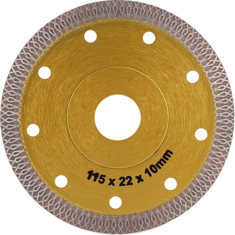 Disque diamant 115mm pour carrelage céramique, lame circulaire à tronçonner à chaud, meule de coupe pour pierre et faïence (1/5)